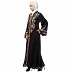 Premium Front open abaya with resham embroidery work